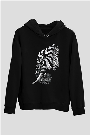 Fil Siyah Unisex Hoodie