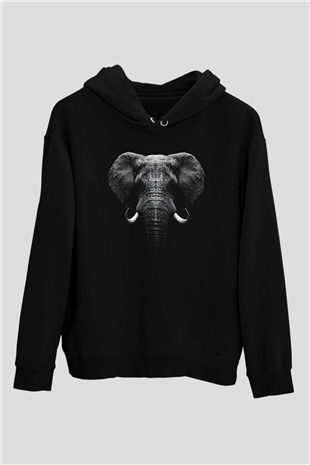 Fil Siyah Unisex Hoodie