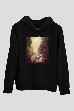 Fil Siyah Unisex Hoodie