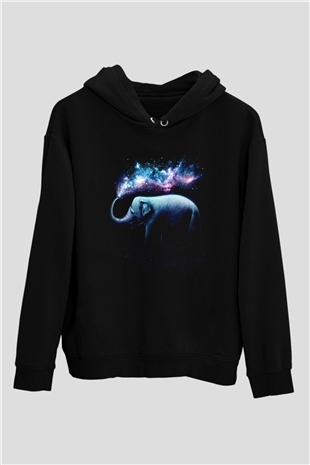 Fil Siyah Unisex Hoodie
