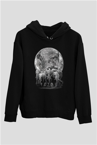 Fil Siyah Unisex Hoodie