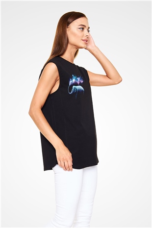 Fil Siyah Unisex Kolsuz Tişört