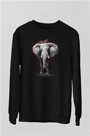 Fil Siyah Unisex Sweatshirt