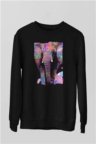 Fil Siyah Unisex Sweatshirt