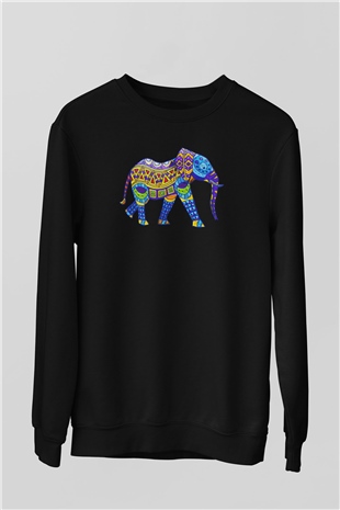 Fil Siyah Unisex Sweatshirt