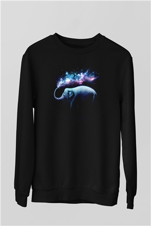Fil Siyah Unisex Sweatshirt