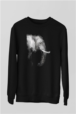 Fil Siyah Unisex Sweatshirt