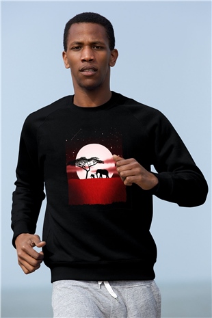 Fil Siyah Unisex Sweatshirt