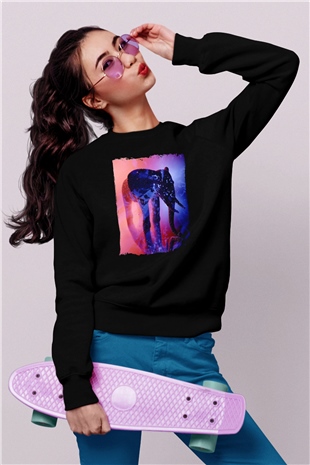 Fil Siyah Unisex Sweatshirt