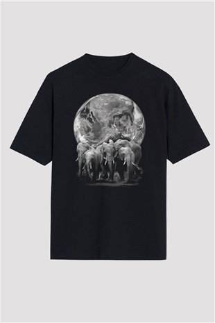 Fil Siyah Oversize Tişört Oversize T-shirt - TişörtFabrikası