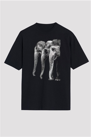 Fil Siyah Oversize Tişört Oversize T-shirt - TişörtFabrikası