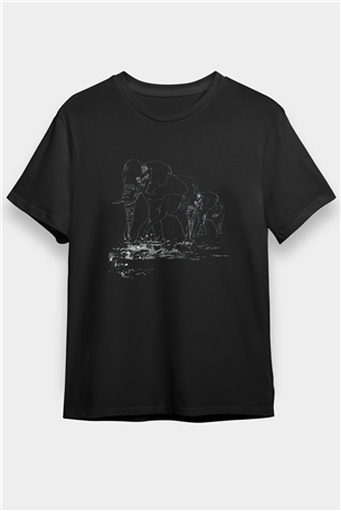 Fil Siyah Unisex Tişört T-Shirt - TişörtFabrikası