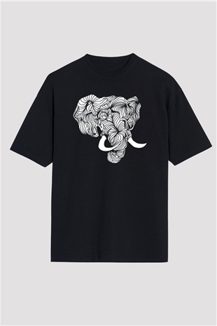 Fil Siyah Oversize Tişört Oversize T-shirt - TişörtFabrikası