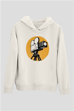 Film yönetmeni Beyaz Unisex Hoodie