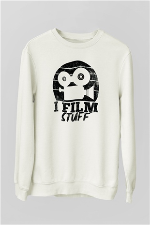 Film yönetmeni Beyaz Unisex Sweatshirt