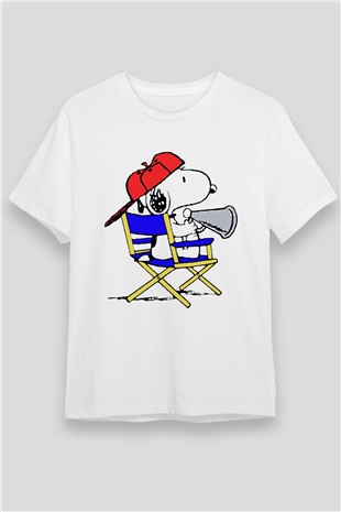 Film yönetmeni Beyaz Unisex Tişört T-Shirt - TişörtFabrikası