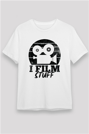 Film yönetmeni Beyaz Unisex Tişört T-Shirt - TişörtFabrikası