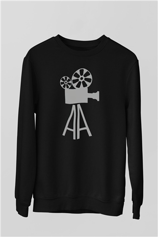 Film yönetmeni Siyah Unisex Sweatshirt