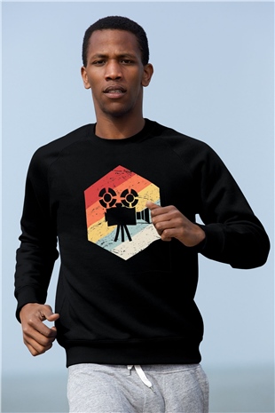 Film yönetmeni Siyah Unisex Sweatshirt