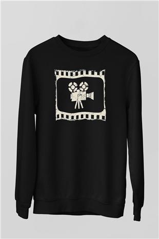 Film yönetmeni Siyah Unisex Sweatshirt