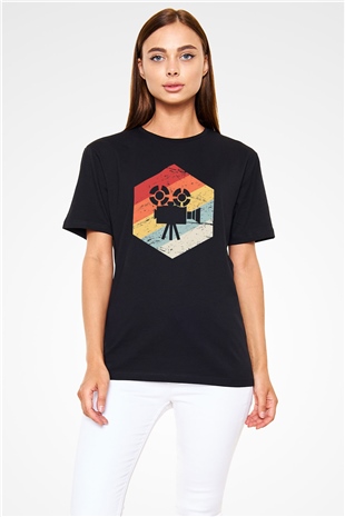 Film yönetmeni Siyah Unisex Tişört T-Shirt - TişörtFabrikası