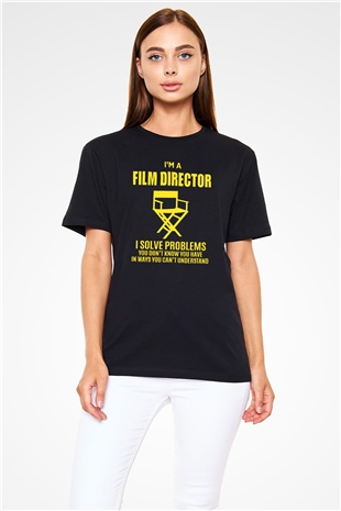 Film yönetmeni Siyah Unisex Tişört T-Shirt - TişörtFabrikası