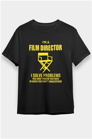 Film yönetmeni Siyah Unisex Tişört T-Shirt - TişörtFabrikası