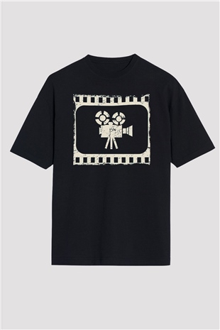 Film yönetmeni Siyah Oversize Tişört Oversize T-shirt - TişörtFabrikası