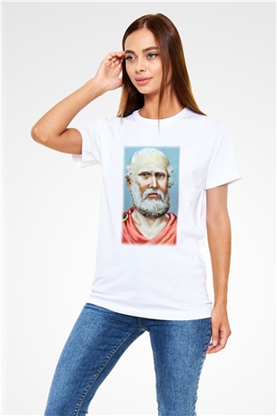 Filozof Beyaz Unisex Tişört T-Shirt - TişörtFabrikası