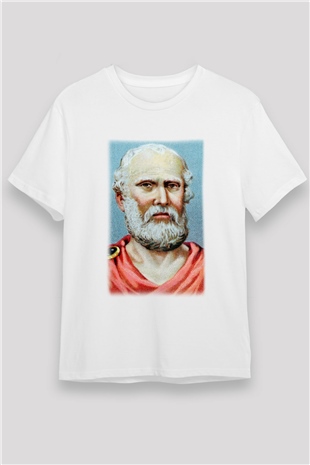 Filozof Beyaz Unisex Tişört T-Shirt - TişörtFabrikası