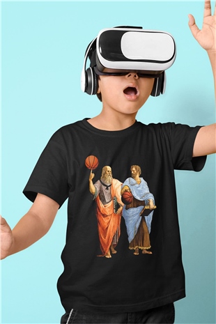 Filozof Siyah Unisex Çocuk Tişört