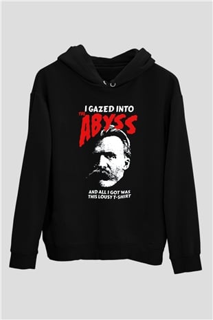 Filozof Siyah Unisex Kapüşonlu Sweatshirt