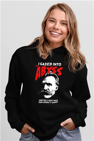 Filozof Siyah Unisex Kapüşonlu Sweatshirt