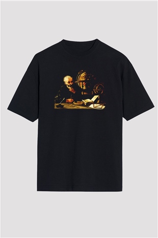 Filozof Siyah Unisex Oversize Tişört T-Shirt