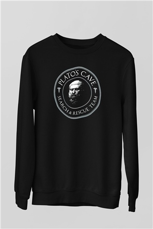 Filozof Siyah Unisex Sweatshirt