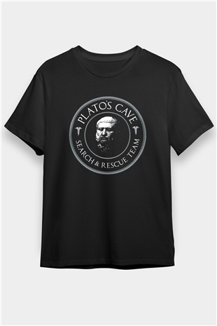 Filozof Siyah Unisex Tişört T-Shirt - TişörtFabrikası