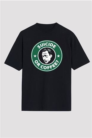 Filozof Siyah Oversize Tişört Oversize T-shirt - TişörtFabrikası