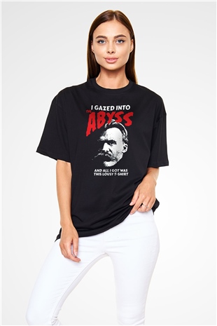Filozof Siyah Oversize Tişört Oversize T-shirt - TişörtFabrikası