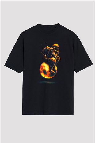 Filozof Siyah Oversize Tişört Oversize T-shirt - TişörtFabrikası