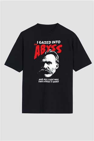 Filozof Siyah Oversize Tişört Oversize T-shirt - TişörtFabrikası