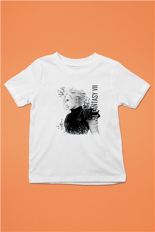 Final Fantasy Beyaz Unisex Çocuk Tişört