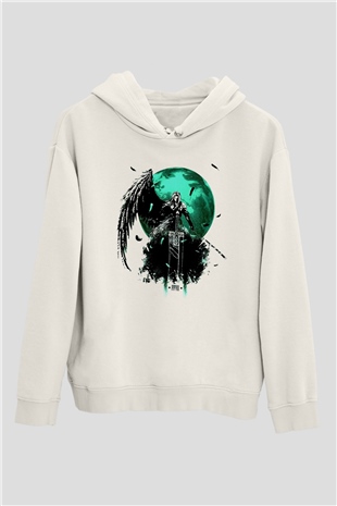 Final Fantasy Beyaz Unisex Hoodie