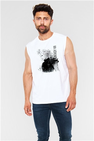 Final Fantasy Beyaz Unisex Kolsuz Tişört