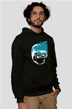Final Fantasy Siyah Unisex Hoodie