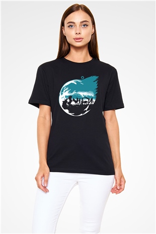 Final Fantasy Siyah Unisex Tişört T-Shirt