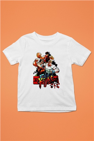 Final Fight Beyaz Unisex  Çocuk Tişört