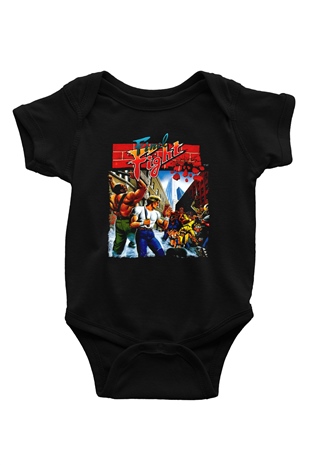 Final Fight Siyah Bebek Body - Zıbın