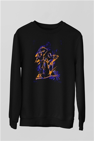 Final Fight Siyah Unisex  Sweatshirt
