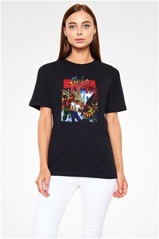 Final Fight Siyah Unisex Tişört