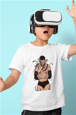 Finn Balor Baskılı Beyaz Unisex Beyaz Çocuk Tişört - Tshirt